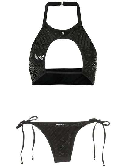 Sequinned Bikini Set