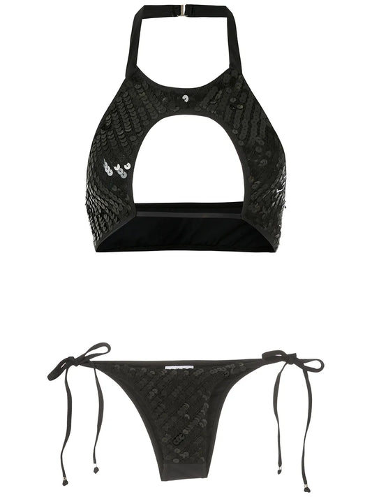 Sequinned Bikini Set