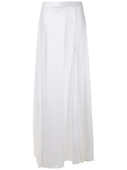 Lace Panels Maxi Skirt