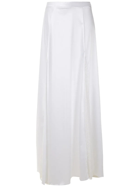 Lace Panels Maxi Skirt