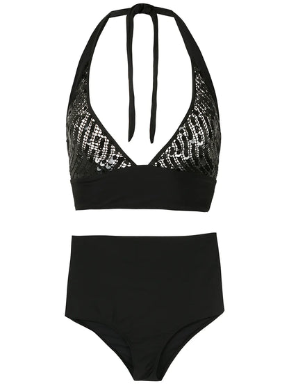 Sequinned Bikini Set
