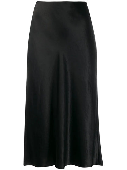 High-Waisted Midi Skirt