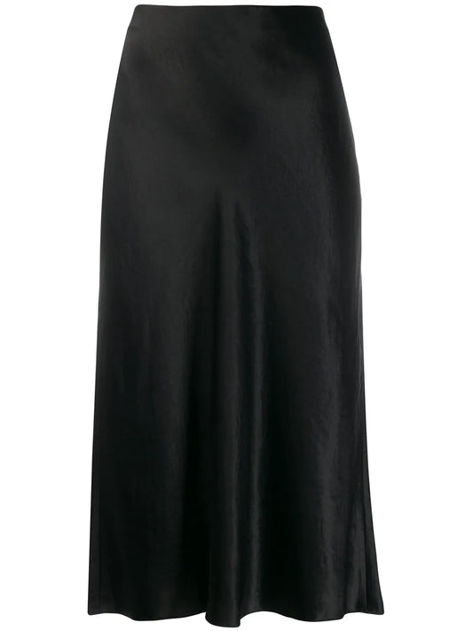 High-Waisted Midi Skirt