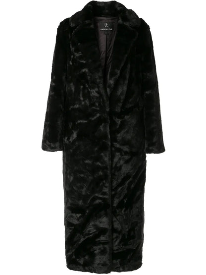 Black Bird Faux-Fur Coat