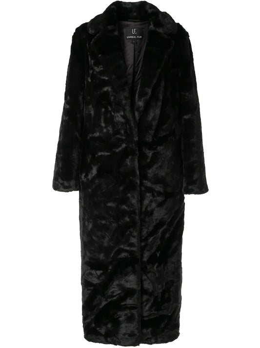 Black Bird Faux-Fur Coat