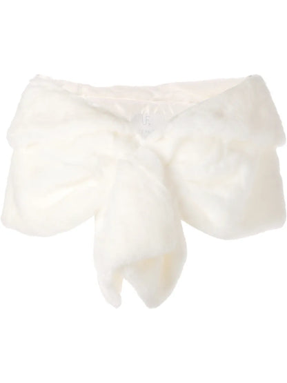 Champagne Faux-Fur Shawl