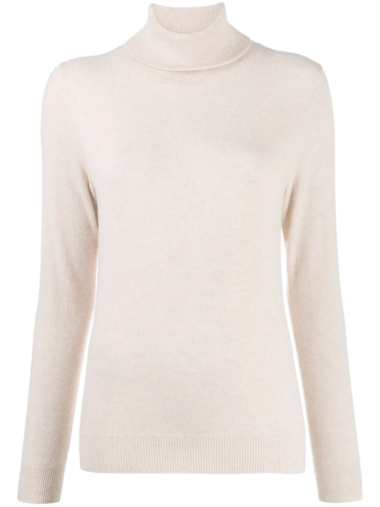 Fine Knit Polo Neck Jumper