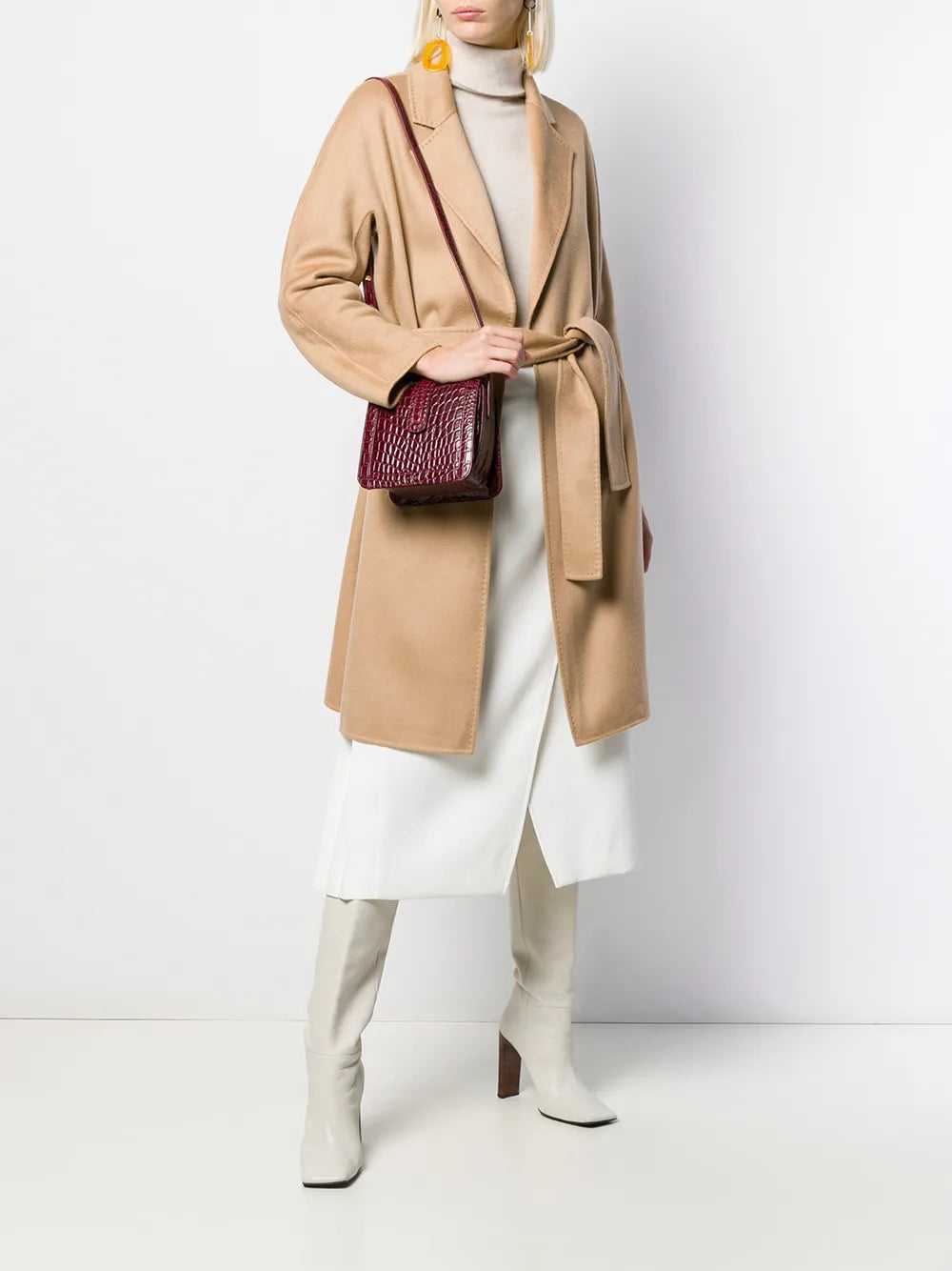 Fine Knit Polo Neck Jumper
