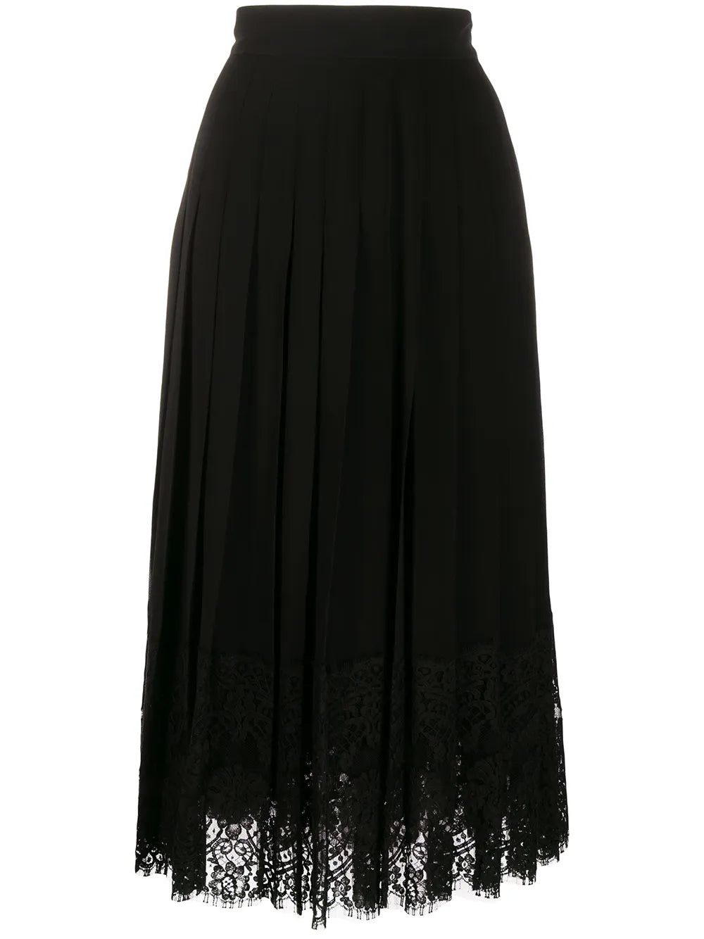 Lace-Trim Maxi Skirt