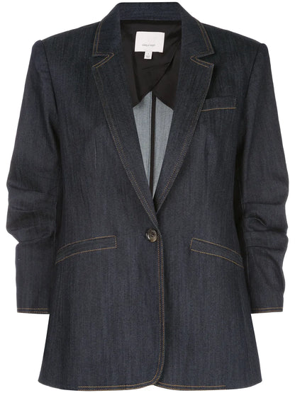 Khloe Single Breasted Denim Blazer