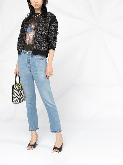 High-Rise Cropped Jeans
