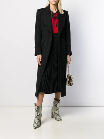 Double-Breasted Wool Coat