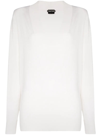 V-Neck Long-Sleeved Sweater