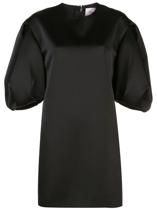 Puff Sleeves Shift Dress
