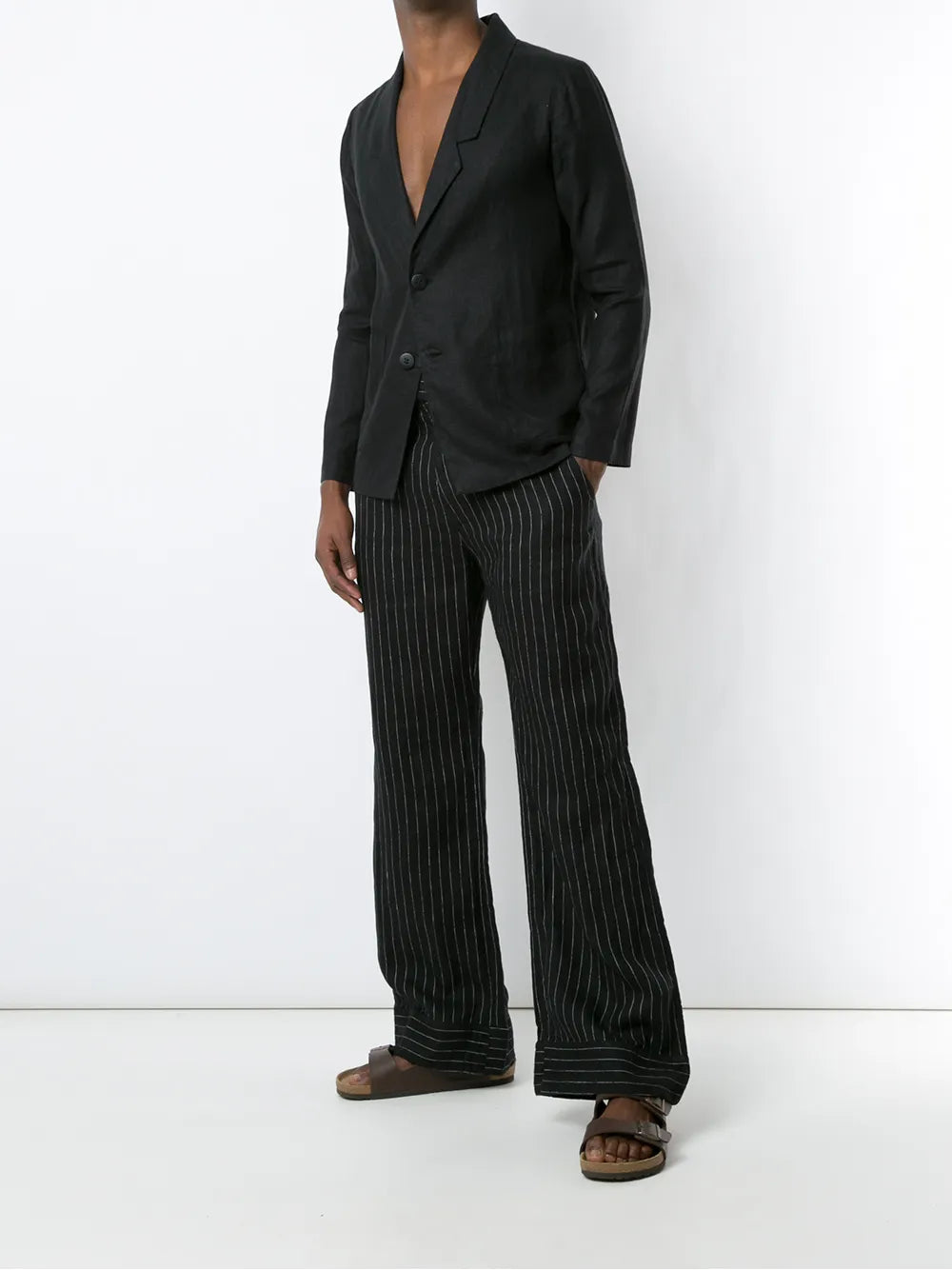 Front Button-Fastening Lightweight Blazer