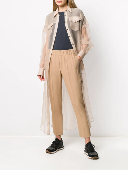 Brass-Embellished Crew-Neck T-Shirt