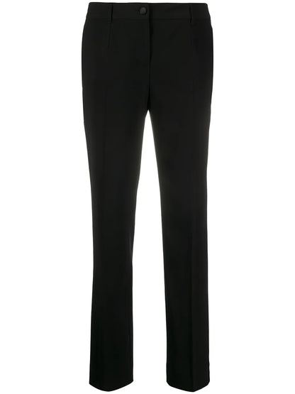 Low-Rise Slim-Cut Trousers