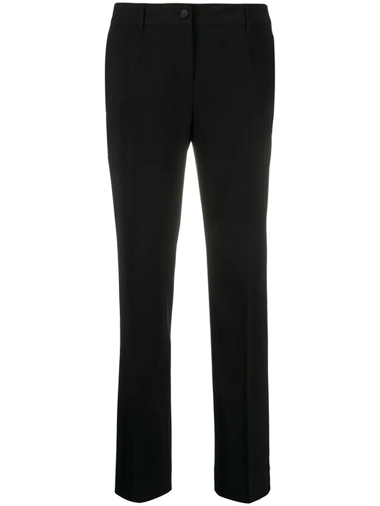 Low-Rise Slim-Cut Trousers