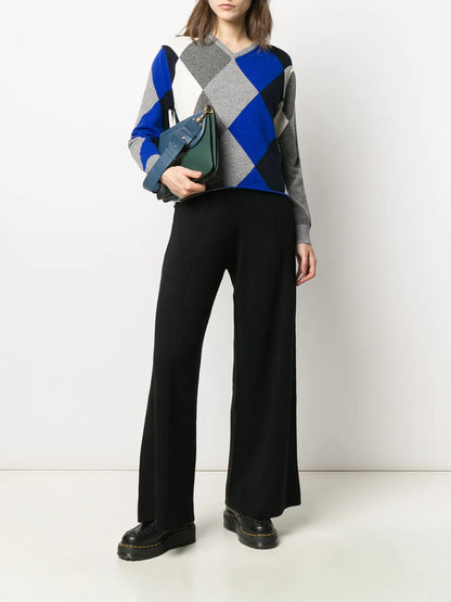 Knitted Wide-Leg Trousers