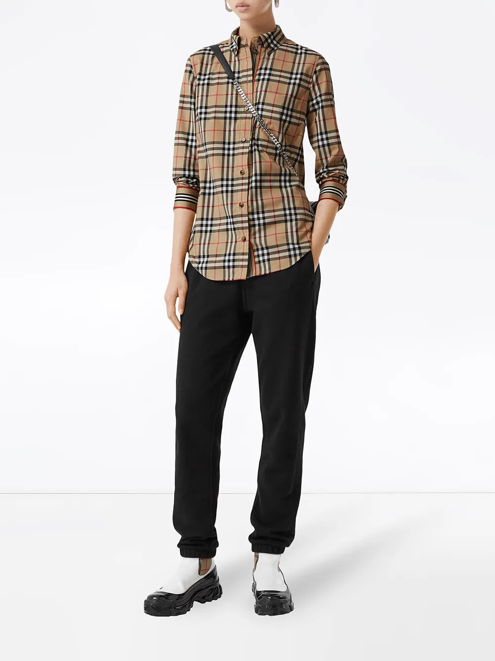 Vintage Check Button-Down Shirt