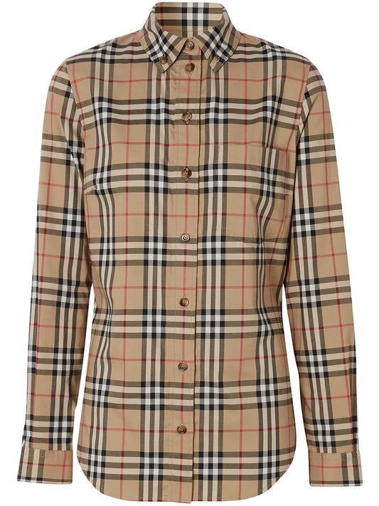 Vintage Check Button-Down Shirt
