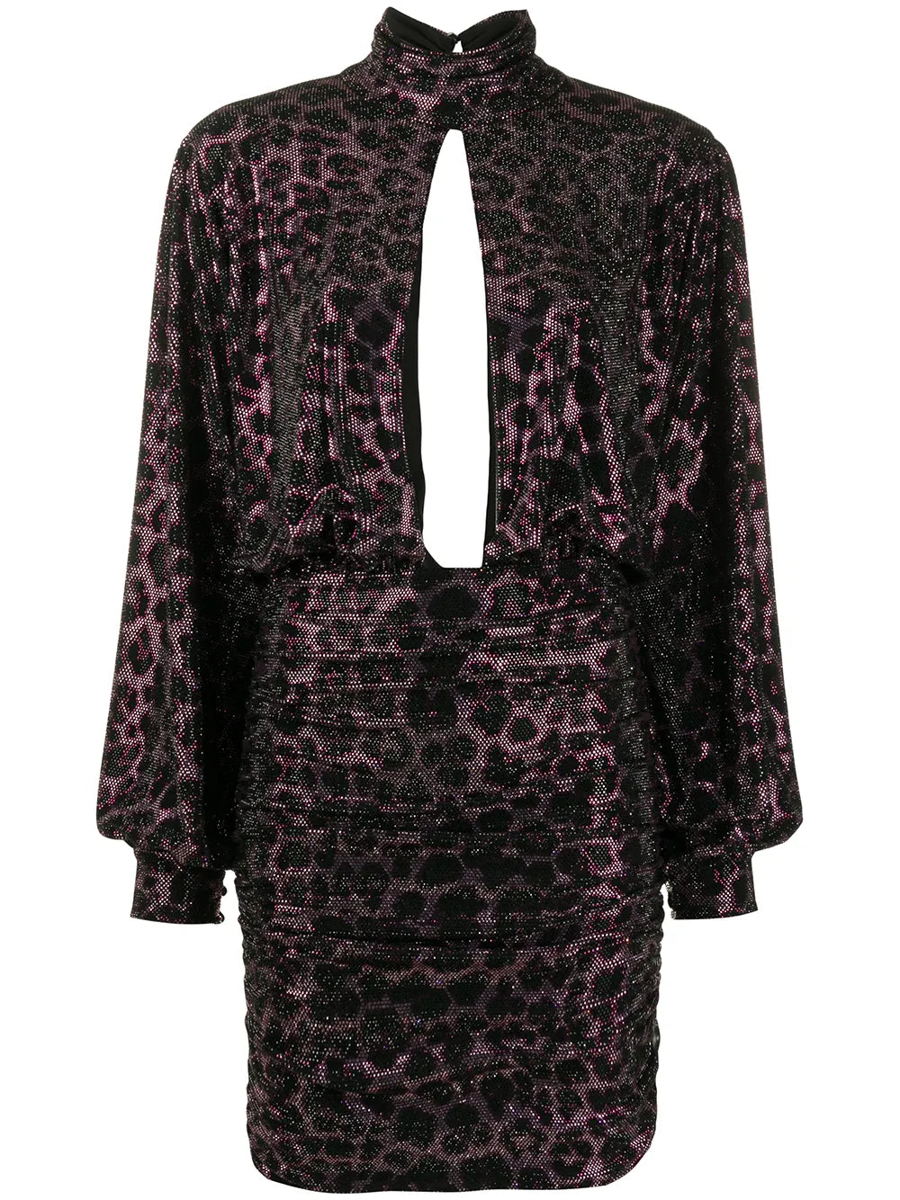 Metallic Print Dress