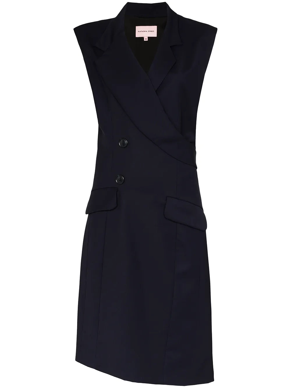 Sleeveless Mid-Length Blazer