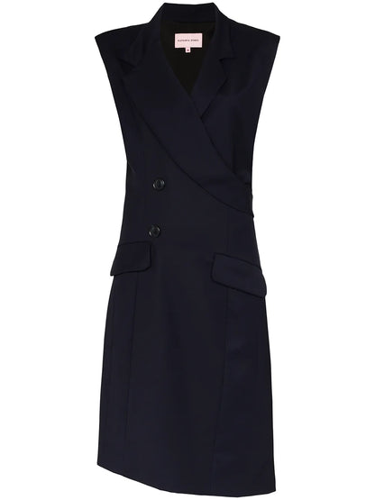 Sleeveless Mid-Length Blazer