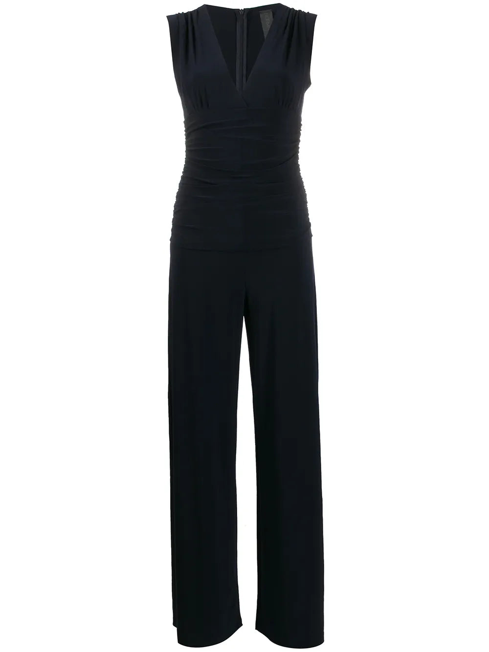 Draped Straight-Leg Jumpsuit