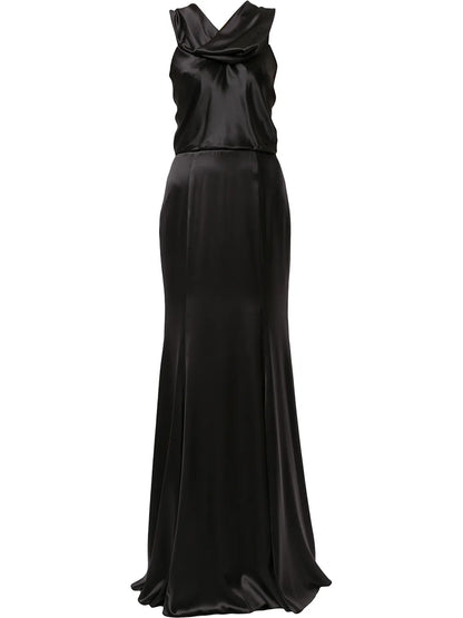 Satin Evening Gown
