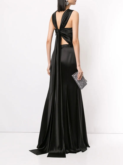 Satin Evening Gown