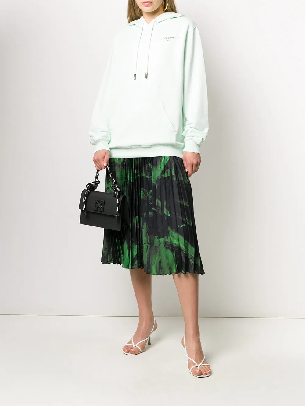 Brushstroke Plissé Skirt