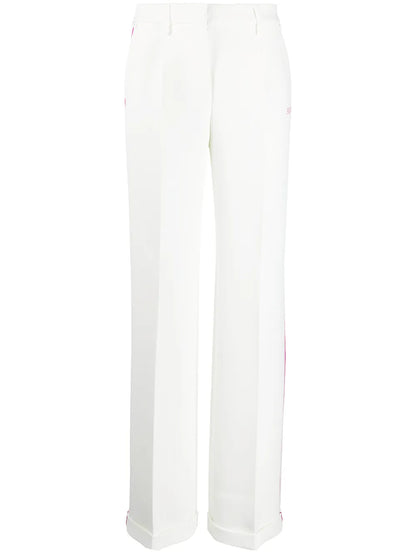 Contrasting Trim Tailored Trousers