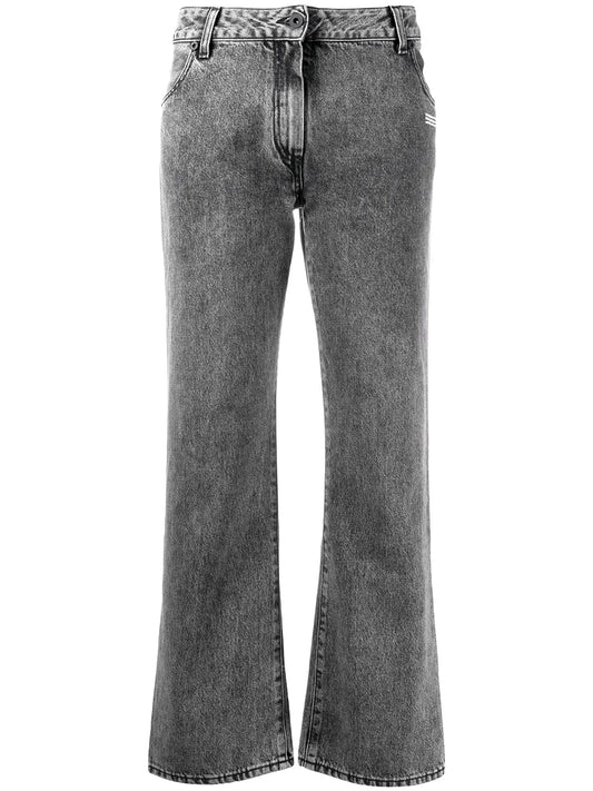 Cropped Leg Mid-Rise Jeans