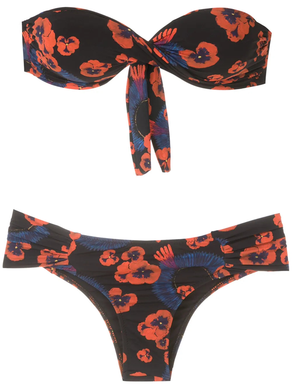 Queen Borakay Printed Bandeau Bikini Set