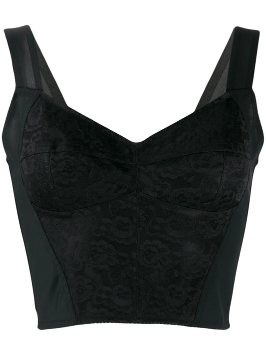 Jacquard Corset Bustier