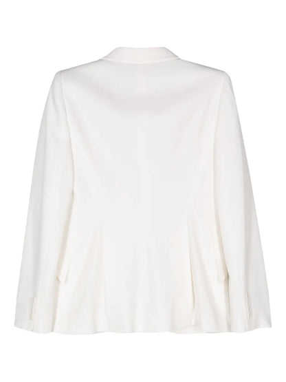 Crepe Peak-Lapels Blazer