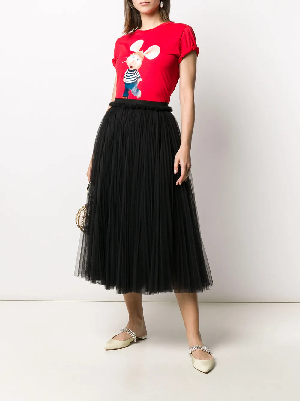 Tulle Midi Skirt