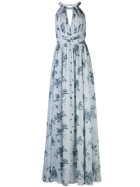 Chiffon Open Back Bridesmaid Gown