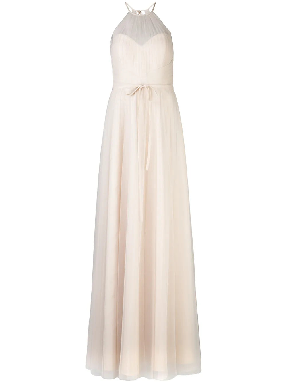 Halterneck Tulle Bridesmaid Gown