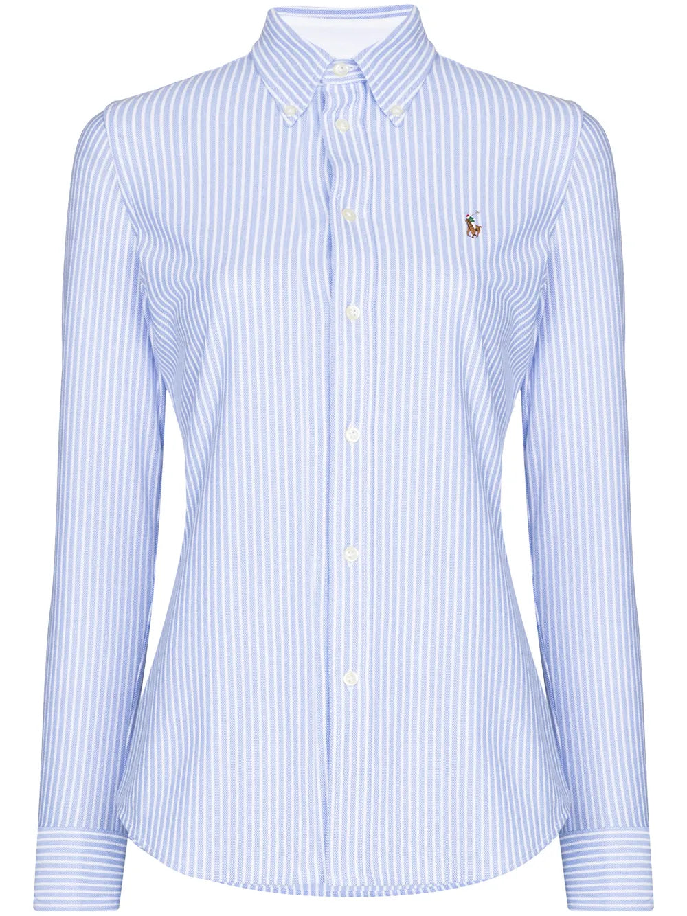 Logo-Embroidered Stripe Shirt