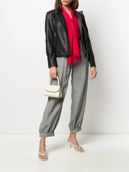 Zipped Biker Jacket