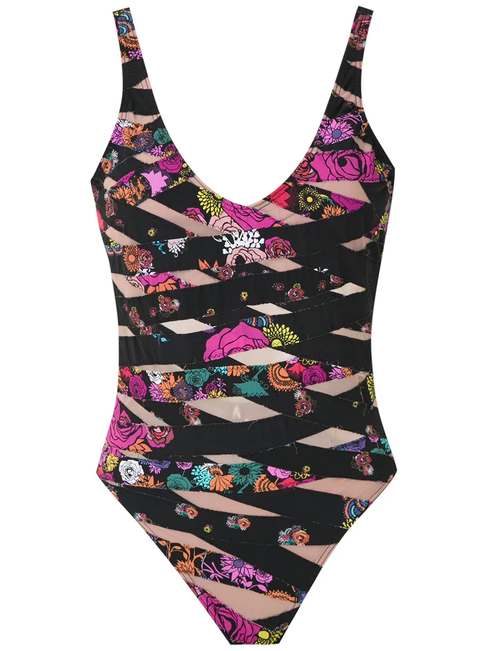 Panelled Swimsuit