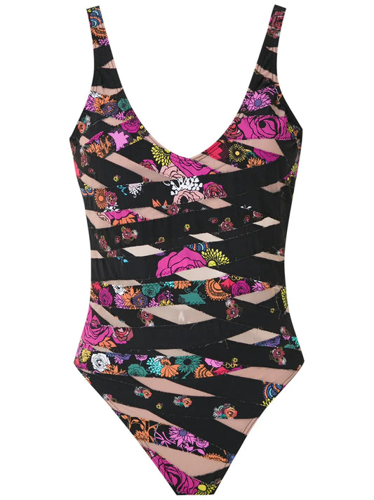 Panelled Swimsuit