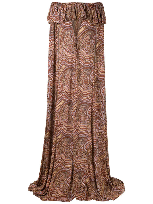 Off The Shoulder Cape Dress