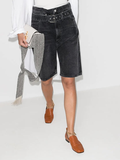 Reworked '90S Belted Denim Shorts