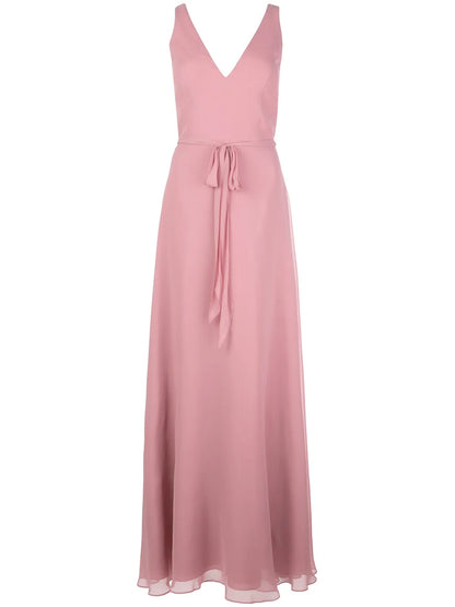 V-Neck Sleeveless Gown