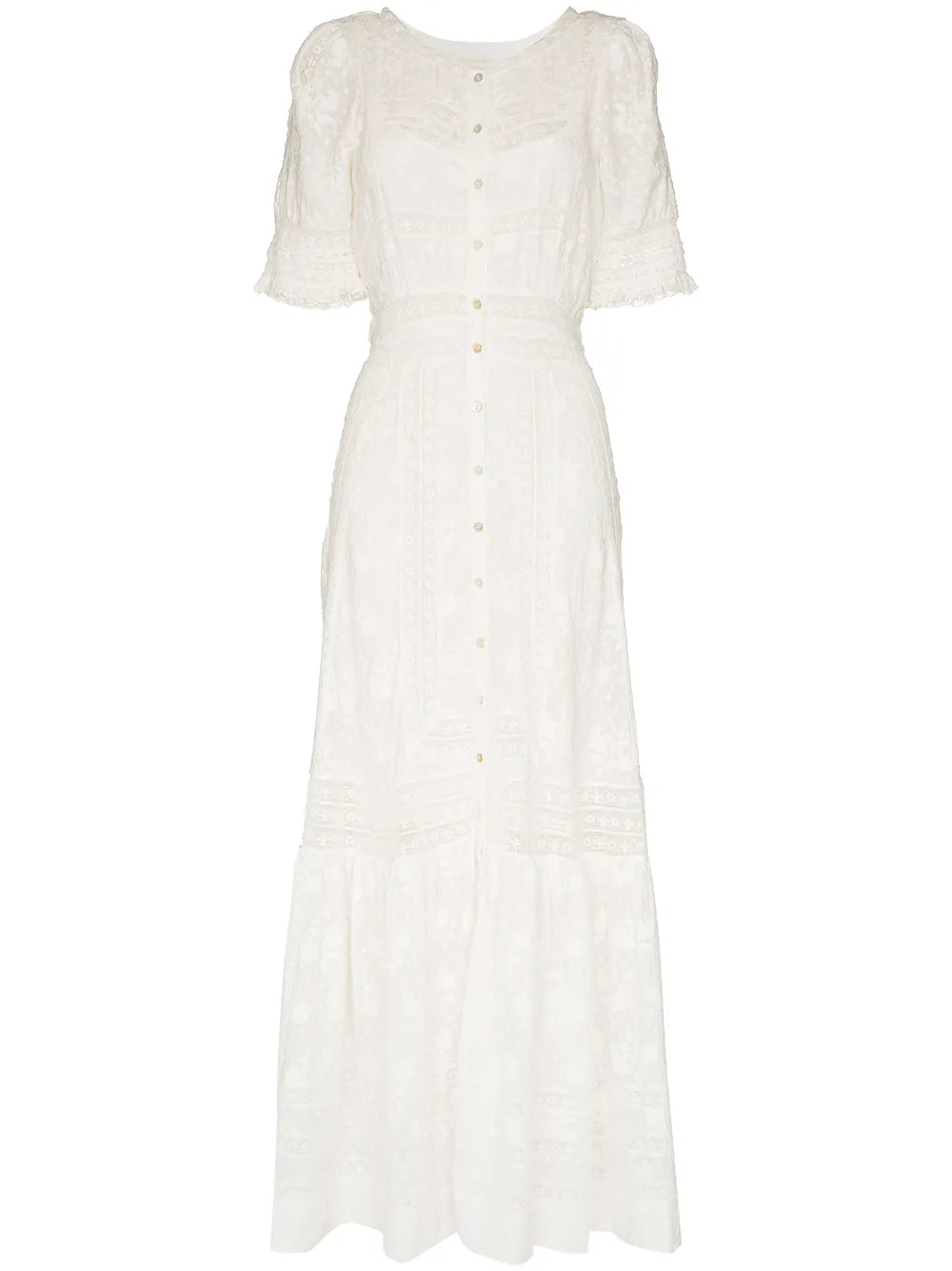 Minka Embroidered Cotton Maxi Dress
