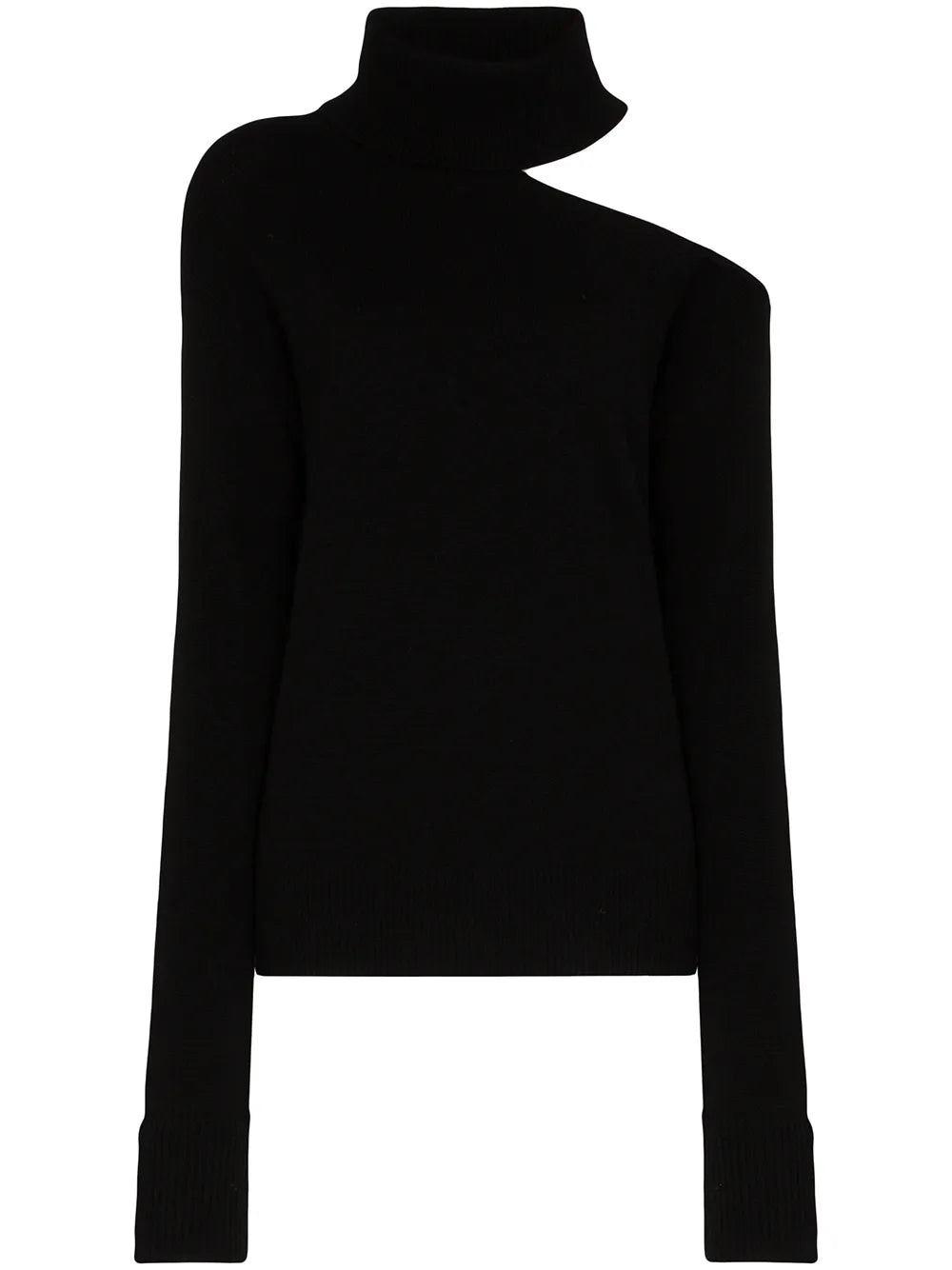 Raundi Cold-Shoulder Turtleneck Sweater