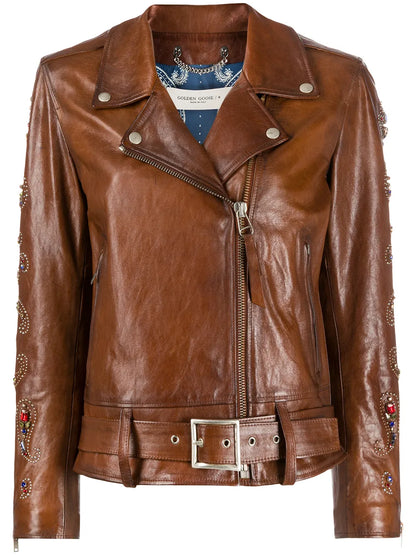 Embellished Biker Jacket